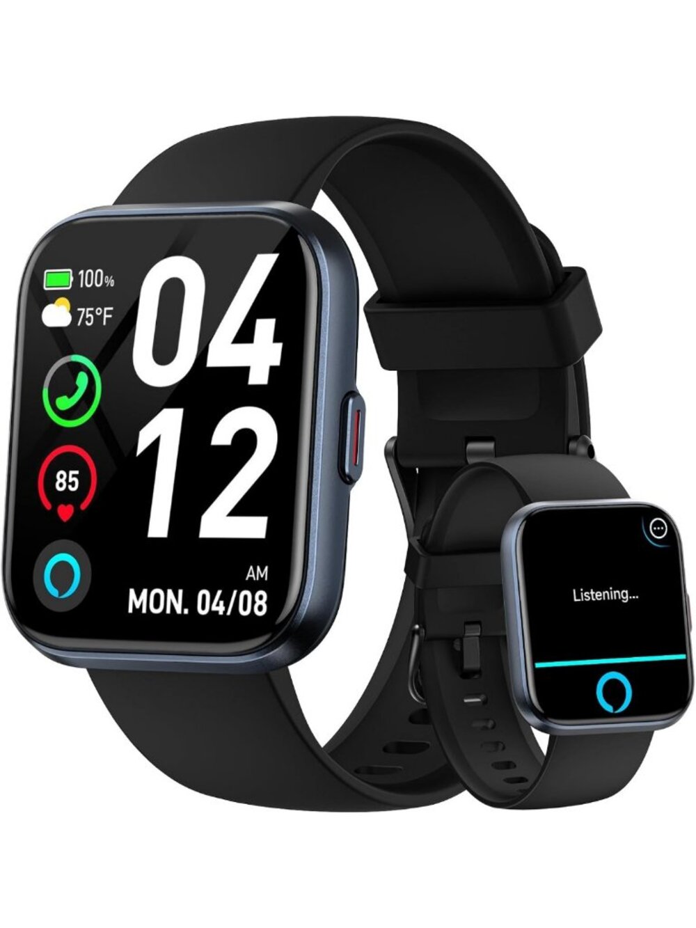 Stylish 1.8" HD Smart Watch for Men - Fitness Tracker, Bluetooth Calls, IP68